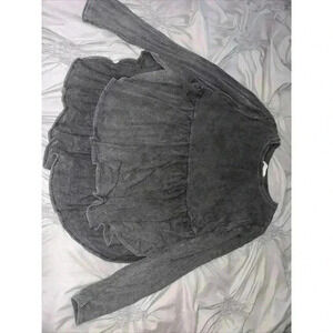 Altar'd State Size Medium Blouse Grey Quiet Shade
